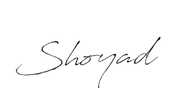 Make a beautiful signature design for name Shoyad. With this signature (Antro_Vectra) style, you can create a handwritten signature for free. Shoyad signature style 6 images and pictures png