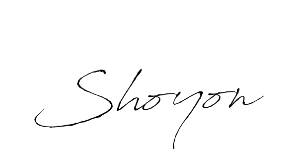 Design your own signature with our free online signature maker. With this signature software, you can create a handwritten (Antro_Vectra) signature for name Shoyon. Shoyon signature style 6 images and pictures png