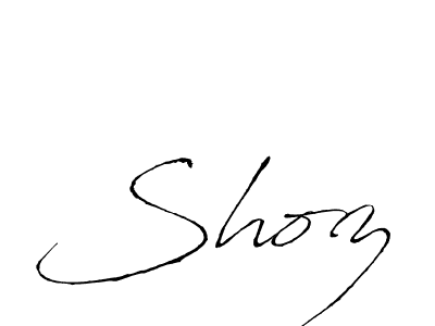 Create a beautiful signature design for name Shoz. With this signature (Antro_Vectra) fonts, you can make a handwritten signature for free. Shoz signature style 6 images and pictures png
