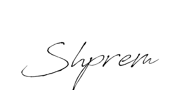 Make a beautiful signature design for name Shprem. With this signature (Antro_Vectra) style, you can create a handwritten signature for free. Shprem signature style 6 images and pictures png