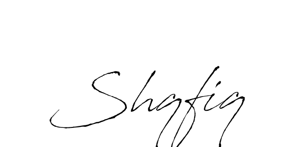 How to make Shqfiq signature? Antro_Vectra is a professional autograph style. Create handwritten signature for Shqfiq name. Shqfiq signature style 6 images and pictures png