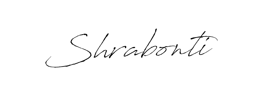 Design your own signature with our free online signature maker. With this signature software, you can create a handwritten (Antro_Vectra) signature for name Shrabonti. Shrabonti signature style 6 images and pictures png