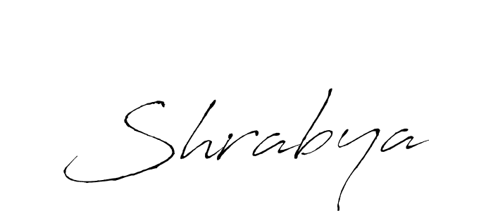 Use a signature maker to create a handwritten signature online. With this signature software, you can design (Antro_Vectra) your own signature for name Shrabya. Shrabya signature style 6 images and pictures png