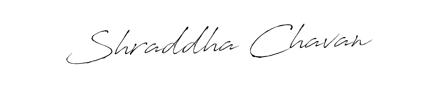 How to make Shraddha Chavan name signature. Use Antro_Vectra style for creating short signs online. This is the latest handwritten sign. Shraddha Chavan signature style 6 images and pictures png