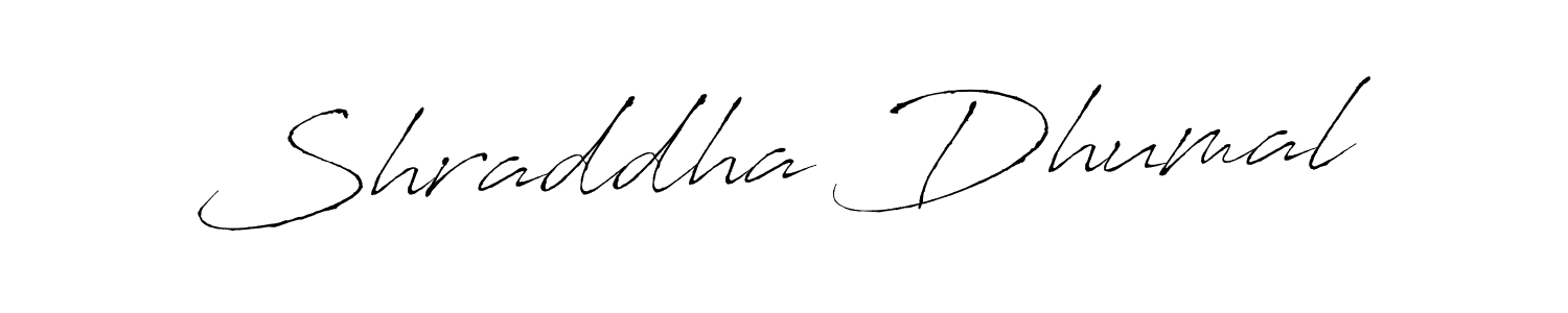 Once you've used our free online signature maker to create your best signature Antro_Vectra style, it's time to enjoy all of the benefits that Shraddha Dhumal name signing documents. Shraddha Dhumal signature style 6 images and pictures png