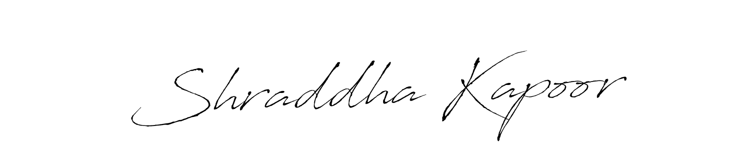 Make a beautiful signature design for name Shraddha Kapoor. With this signature (Antro_Vectra) style, you can create a handwritten signature for free. Shraddha Kapoor signature style 6 images and pictures png