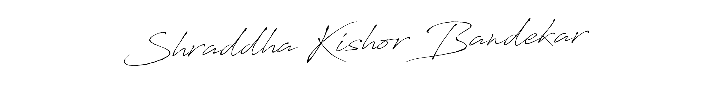 Also we have Shraddha Kishor Bandekar name is the best signature style. Create professional handwritten signature collection using Antro_Vectra autograph style. Shraddha Kishor Bandekar signature style 6 images and pictures png