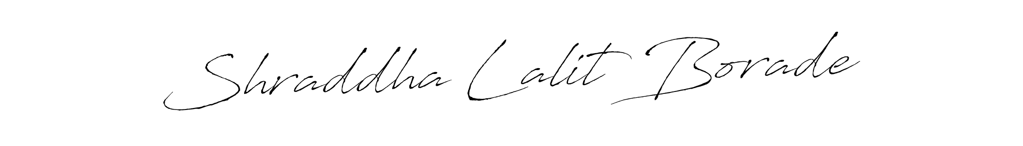 The best way (Antro_Vectra) to make a short signature is to pick only two or three words in your name. The name Shraddha Lalit Borade include a total of six letters. For converting this name. Shraddha Lalit Borade signature style 6 images and pictures png