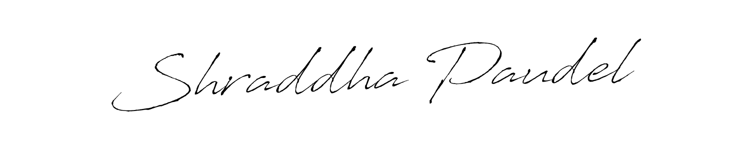 Shraddha Paudel stylish signature style. Best Handwritten Sign (Antro_Vectra) for my name. Handwritten Signature Collection Ideas for my name Shraddha Paudel. Shraddha Paudel signature style 6 images and pictures png