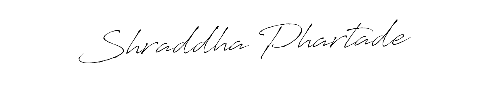 How to make Shraddha Phartade name signature. Use Antro_Vectra style for creating short signs online. This is the latest handwritten sign. Shraddha Phartade signature style 6 images and pictures png