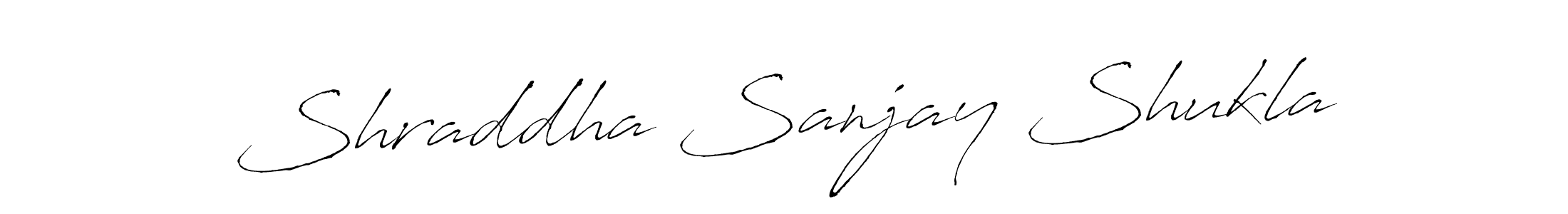 Create a beautiful signature design for name Shraddha Sanjay Shukla. With this signature (Antro_Vectra) fonts, you can make a handwritten signature for free. Shraddha Sanjay Shukla signature style 6 images and pictures png
