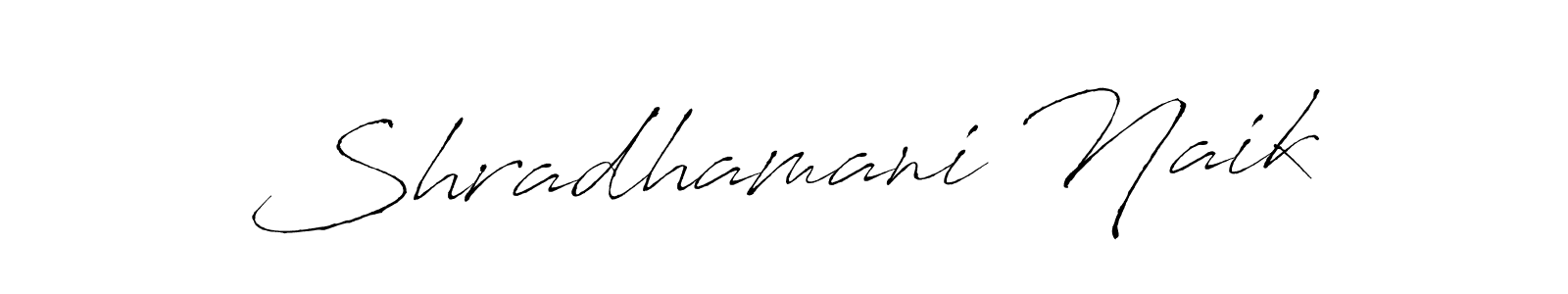 Create a beautiful signature design for name Shradhamani Naik. With this signature (Antro_Vectra) fonts, you can make a handwritten signature for free. Shradhamani Naik signature style 6 images and pictures png