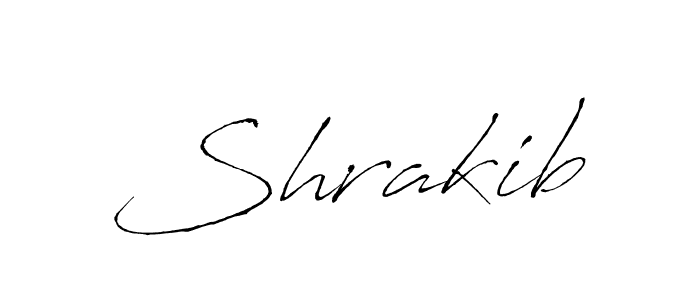 Use a signature maker to create a handwritten signature online. With this signature software, you can design (Antro_Vectra) your own signature for name Shrakib. Shrakib signature style 6 images and pictures png