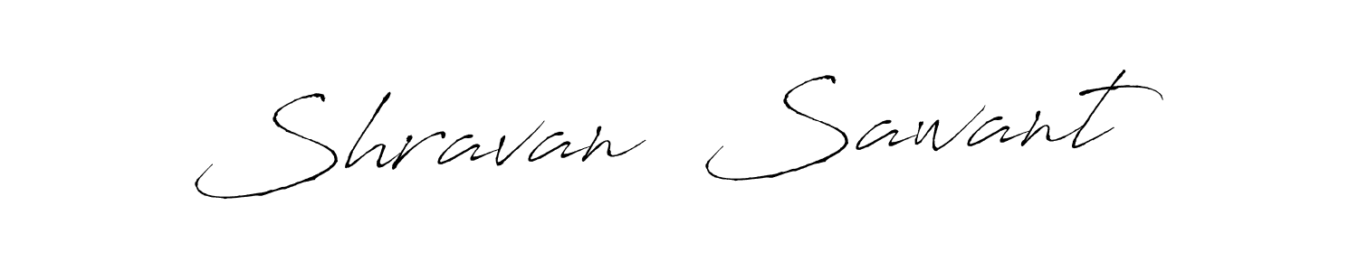 The best way (Antro_Vectra) to make a short signature is to pick only two or three words in your name. The name Shravan  Sawant include a total of six letters. For converting this name. Shravan  Sawant signature style 6 images and pictures png