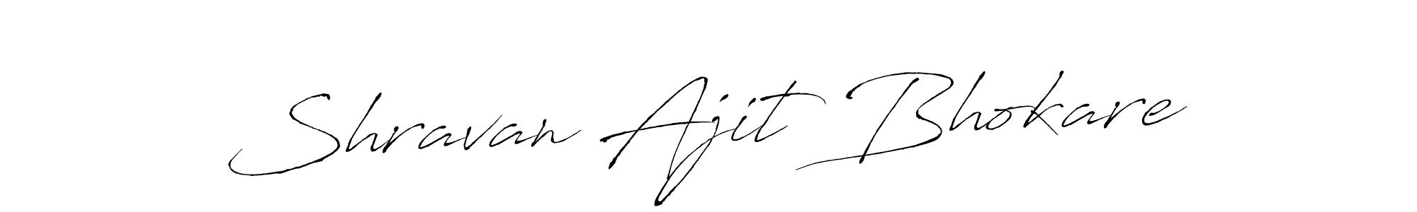Also we have Shravan Ajit Bhokare name is the best signature style. Create professional handwritten signature collection using Antro_Vectra autograph style. Shravan Ajit Bhokare signature style 6 images and pictures png