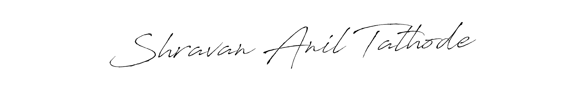 How to make Shravan Anil Tathode name signature. Use Antro_Vectra style for creating short signs online. This is the latest handwritten sign. Shravan Anil Tathode signature style 6 images and pictures png