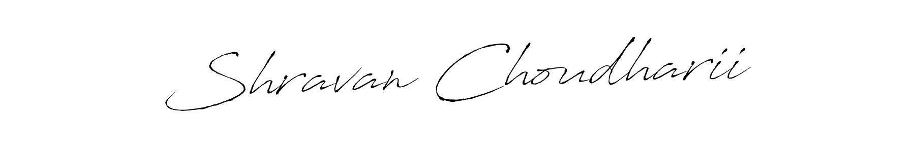 Design your own signature with our free online signature maker. With this signature software, you can create a handwritten (Antro_Vectra) signature for name Shravan Choudharii. Shravan Choudharii signature style 6 images and pictures png