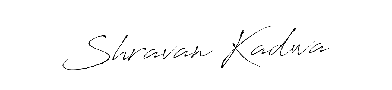 How to make Shravan Kadwa name signature. Use Antro_Vectra style for creating short signs online. This is the latest handwritten sign. Shravan Kadwa signature style 6 images and pictures png