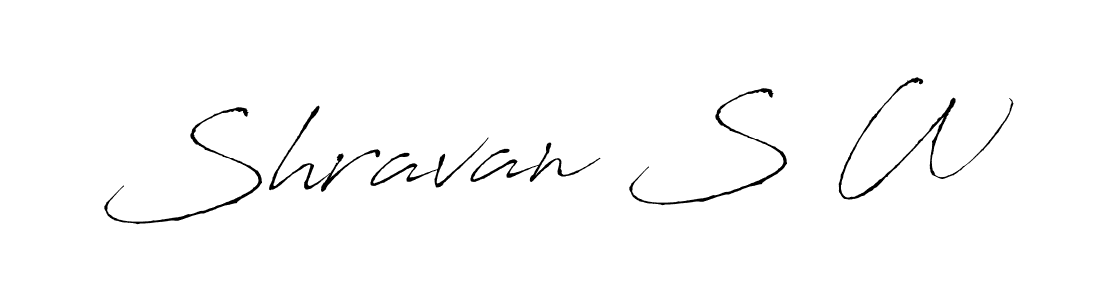 It looks lik you need a new signature style for name Shravan S W. Design unique handwritten (Antro_Vectra) signature with our free signature maker in just a few clicks. Shravan S W signature style 6 images and pictures png