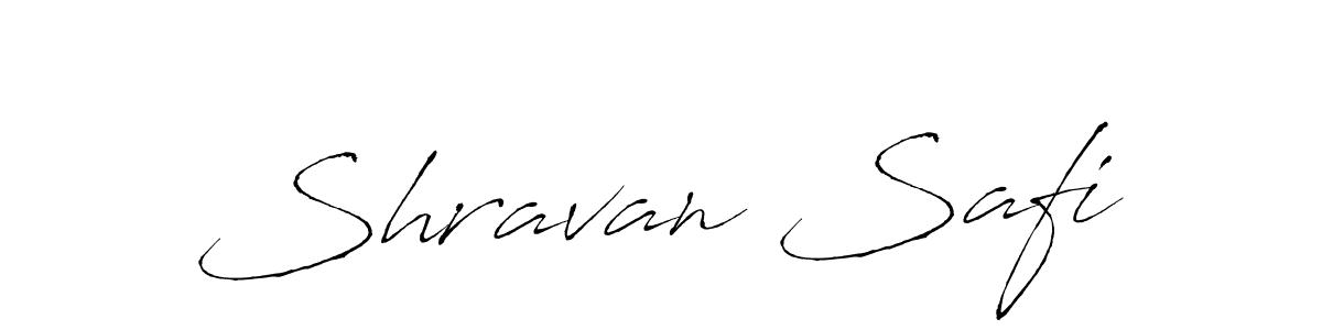 Create a beautiful signature design for name Shravan Safi. With this signature (Antro_Vectra) fonts, you can make a handwritten signature for free. Shravan Safi signature style 6 images and pictures png
