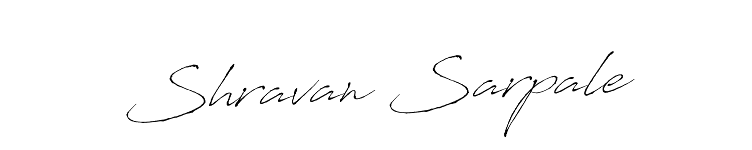 Design your own signature with our free online signature maker. With this signature software, you can create a handwritten (Antro_Vectra) signature for name Shravan Sarpale. Shravan Sarpale signature style 6 images and pictures png