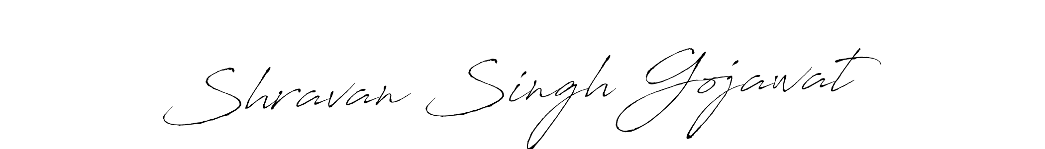 How to make Shravan Singh Gojawat name signature. Use Antro_Vectra style for creating short signs online. This is the latest handwritten sign. Shravan Singh Gojawat signature style 6 images and pictures png