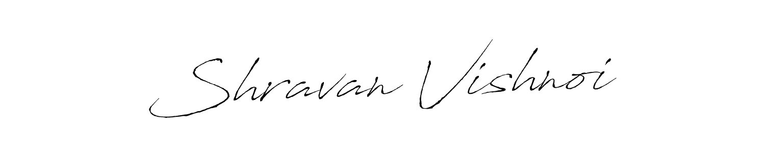 Design your own signature with our free online signature maker. With this signature software, you can create a handwritten (Antro_Vectra) signature for name Shravan Vishnoi. Shravan Vishnoi signature style 6 images and pictures png