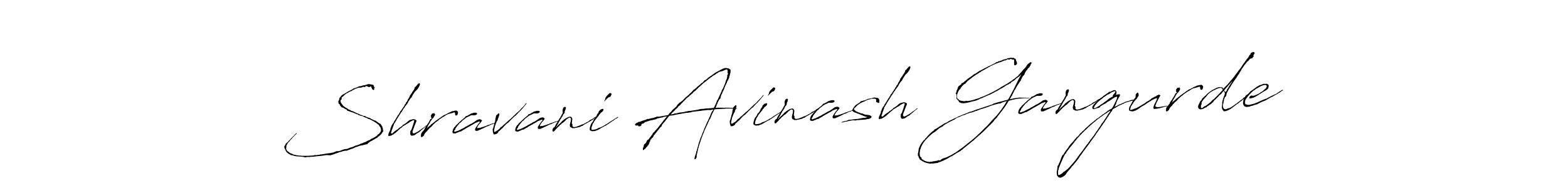 Antro_Vectra is a professional signature style that is perfect for those who want to add a touch of class to their signature. It is also a great choice for those who want to make their signature more unique. Get Shravani Avinash Gangurde name to fancy signature for free. Shravani Avinash Gangurde signature style 6 images and pictures png