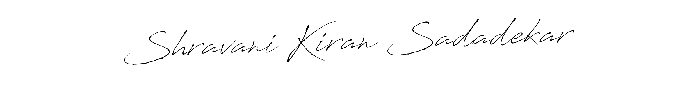 Create a beautiful signature design for name Shravani Kiran Sadadekar. With this signature (Antro_Vectra) fonts, you can make a handwritten signature for free. Shravani Kiran Sadadekar signature style 6 images and pictures png