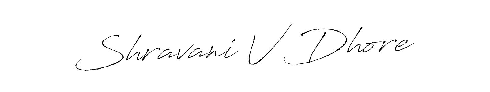 if you are searching for the best signature style for your name Shravani V Dhore. so please give up your signature search. here we have designed multiple signature styles  using Antro_Vectra. Shravani V Dhore signature style 6 images and pictures png