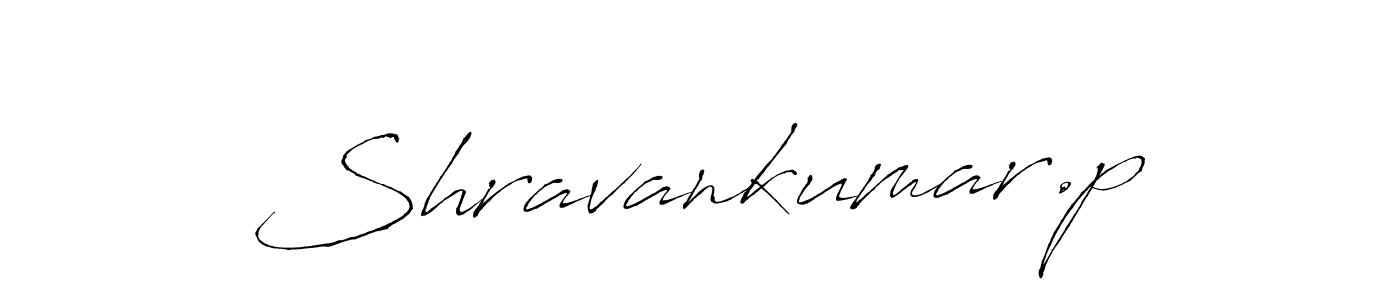 How to make Shravankumar.p name signature. Use Antro_Vectra style for creating short signs online. This is the latest handwritten sign. Shravankumar.p signature style 6 images and pictures png