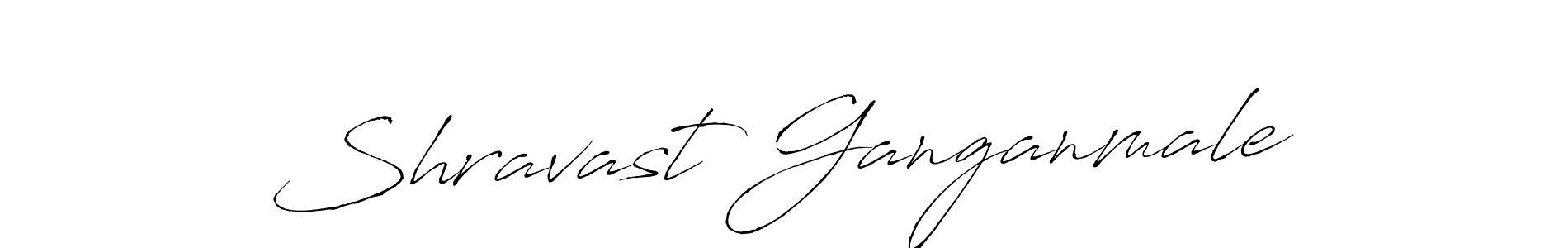 How to make Shravast Ganganmale name signature. Use Antro_Vectra style for creating short signs online. This is the latest handwritten sign. Shravast Ganganmale signature style 6 images and pictures png