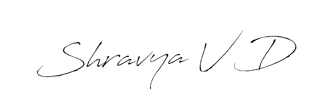 Antro_Vectra is a professional signature style that is perfect for those who want to add a touch of class to their signature. It is also a great choice for those who want to make their signature more unique. Get Shravya V D name to fancy signature for free. Shravya V D signature style 6 images and pictures png