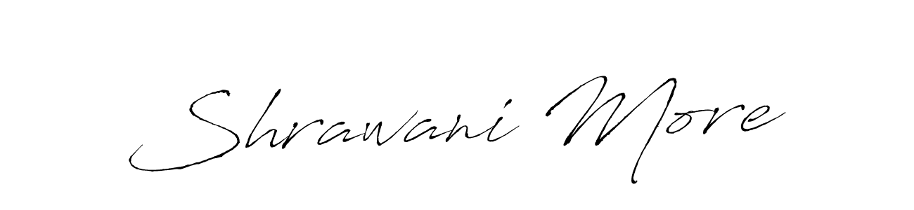 Make a beautiful signature design for name Shrawani More. With this signature (Antro_Vectra) style, you can create a handwritten signature for free. Shrawani More signature style 6 images and pictures png