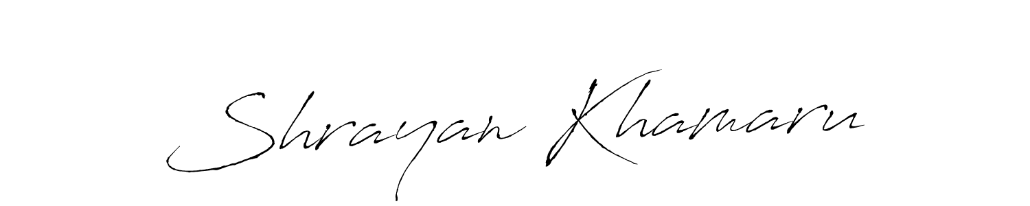 Antro_Vectra is a professional signature style that is perfect for those who want to add a touch of class to their signature. It is also a great choice for those who want to make their signature more unique. Get Shrayan Khamaru name to fancy signature for free. Shrayan Khamaru signature style 6 images and pictures png