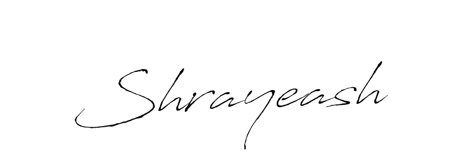 How to make Shrayeash signature? Antro_Vectra is a professional autograph style. Create handwritten signature for Shrayeash name. Shrayeash signature style 6 images and pictures png