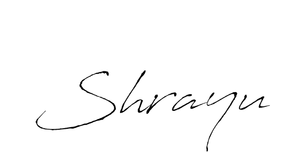 Shrayu stylish signature style. Best Handwritten Sign (Antro_Vectra) for my name. Handwritten Signature Collection Ideas for my name Shrayu. Shrayu signature style 6 images and pictures png