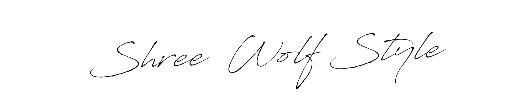 Make a short Shree  Wolf Style signature style. Manage your documents anywhere anytime using Antro_Vectra. Create and add eSignatures, submit forms, share and send files easily. Shree  Wolf Style signature style 6 images and pictures png