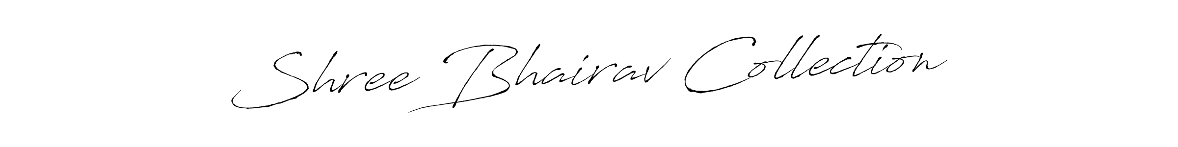 How to make Shree Bhairav Collection name signature. Use Antro_Vectra style for creating short signs online. This is the latest handwritten sign. Shree Bhairav Collection signature style 6 images and pictures png