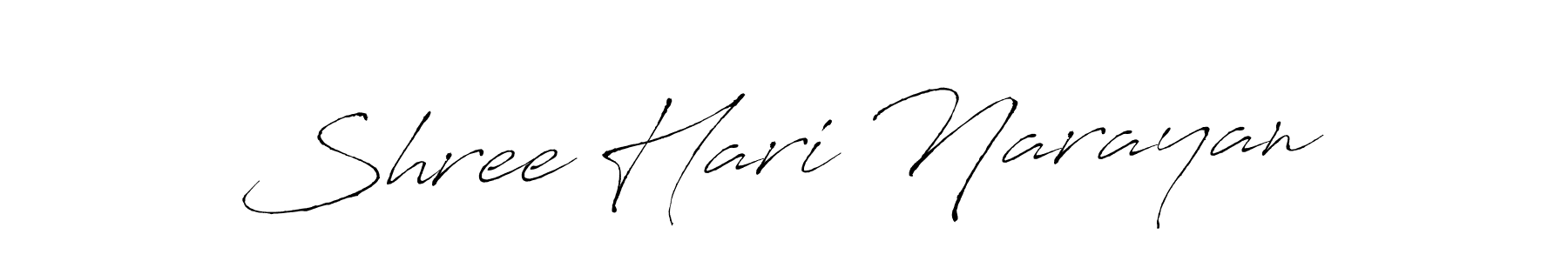 How to make Shree Hari Narayan signature? Antro_Vectra is a professional autograph style. Create handwritten signature for Shree Hari Narayan name. Shree Hari Narayan signature style 6 images and pictures png