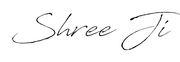 The Antro_Vectra font transforms the name Shree Ji into an executive sign with sharp precision and distinguished character. Shree Ji signature style 6 images and pictures png