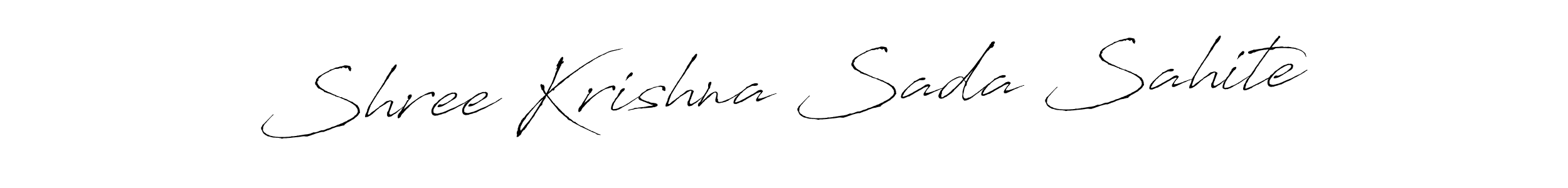 Design your own signature with our free online signature maker. With this signature software, you can create a handwritten (Antro_Vectra) signature for name Shree Krishna Sada Sahite. Shree Krishna Sada Sahite signature style 6 images and pictures png