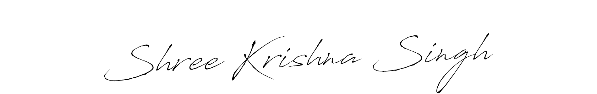 How to make Shree Krishna Singh name signature. Use Antro_Vectra style for creating short signs online. This is the latest handwritten sign. Shree Krishna Singh signature style 6 images and pictures png