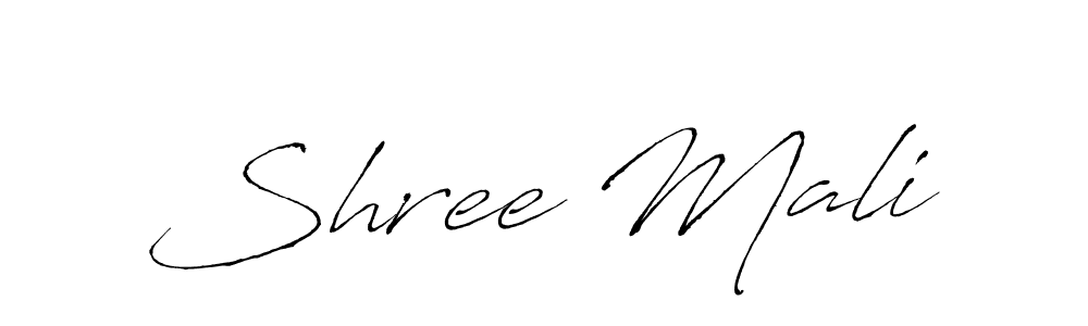 Make a beautiful signature design for name Shree Mali. With this signature (Antro_Vectra) style, you can create a handwritten signature for free. Shree Mali signature style 6 images and pictures png