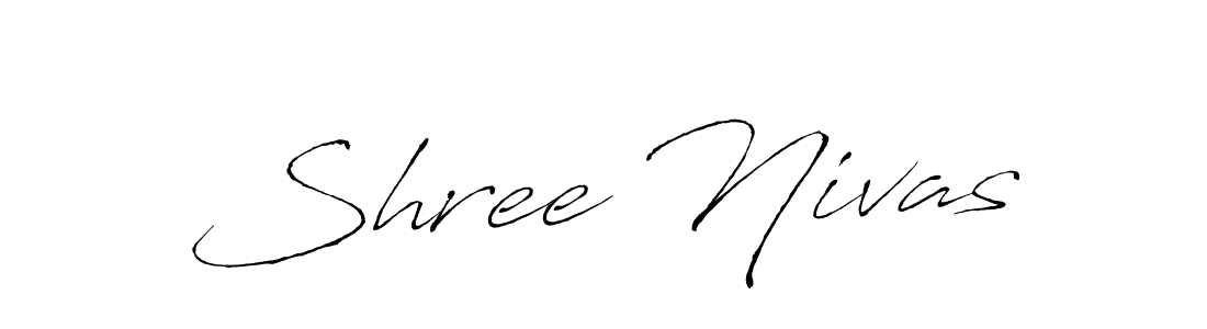The best way (Antro_Vectra) to make a short signature is to pick only two or three words in your name. The name Shree Nivas include a total of six letters. For converting this name. Shree Nivas signature style 6 images and pictures png