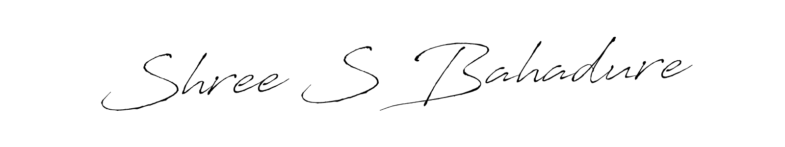 Design your own signature with our free online signature maker. With this signature software, you can create a handwritten (Antro_Vectra) signature for name Shree S Bahadure. Shree S Bahadure signature style 6 images and pictures png