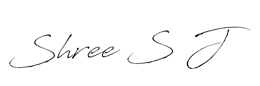 You should practise on your own different ways (Antro_Vectra) to write your name (Shree S J) in signature. don't let someone else do it for you. Shree S J signature style 6 images and pictures png