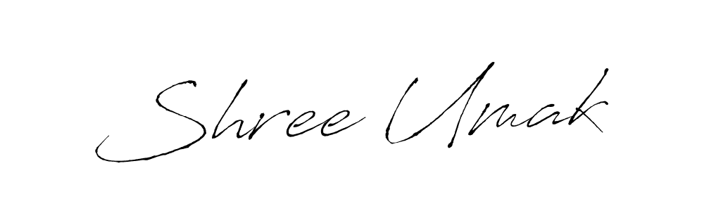 How to make Shree Umak name signature. Use Antro_Vectra style for creating short signs online. This is the latest handwritten sign. Shree Umak signature style 6 images and pictures png