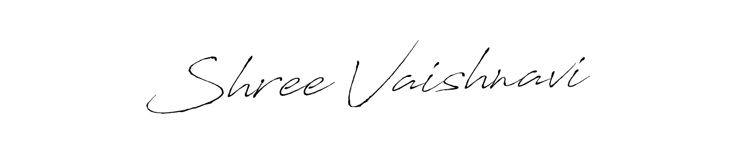 How to make Shree Vaishnavi name signature. Use Antro_Vectra style for creating short signs online. This is the latest handwritten sign. Shree Vaishnavi signature style 6 images and pictures png