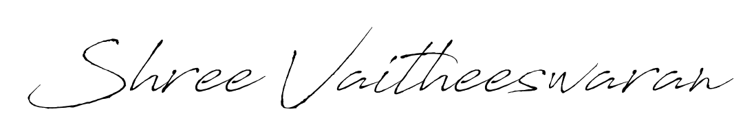 A dynamic signature style for Shree Vaitheeswaran using Antro_Vectra script. Designed to look authentic, handwritten, and professional. Shree Vaitheeswaran signature style 6 images and pictures png